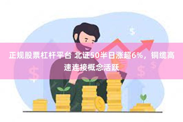 正规股票杠杆平台 北证50半日涨超6%，铜缆高速连接概念活跃