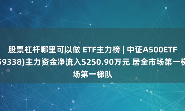 股票杠杆哪里可以做 ETF主力榜 | 中证A500ETF(159338)主力资金净流入5250.90万元 居全市场第一梯队