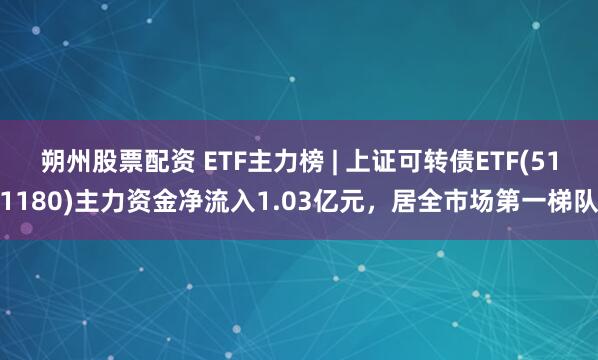 朔州股票配资 ETF主力榜 | 上证可转债ETF(511180)主力资金净流入1.03亿元，居全市场第一梯队