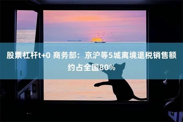 股票杠杆t+0 商务部：京沪等5城离境退税销售额约占全国80%