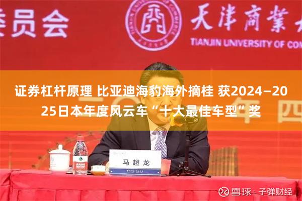 证券杠杆原理 比亚迪海豹海外摘桂 获2024—2025日本年度风云车“十大最佳车型”奖