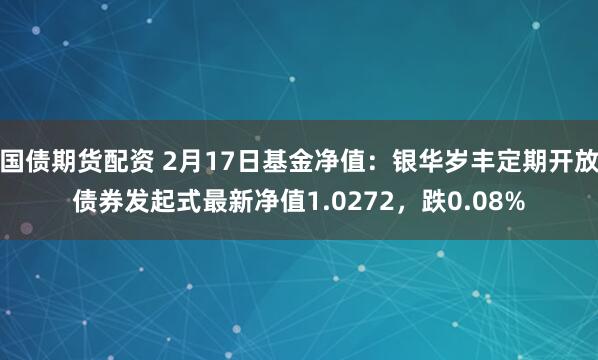 国债期货配资 2月17日基金净值：银华岁丰定期开放债券发起式最新净值1.0272，跌0.08%